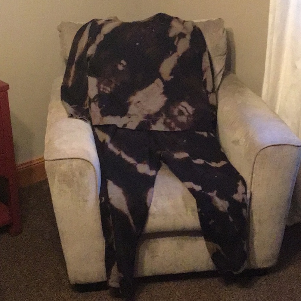 Acid Wash Sweat Suit